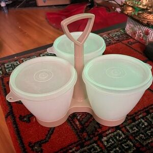 Vintage Three Compartment Tupperware